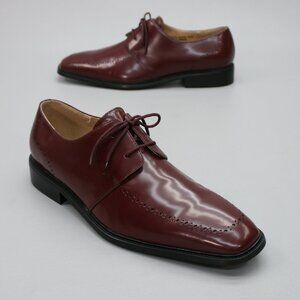 Giorgio Brutini Men's 10.5 M Oxfords Wine Burgundy Lace Derby Dress Shoes 155297